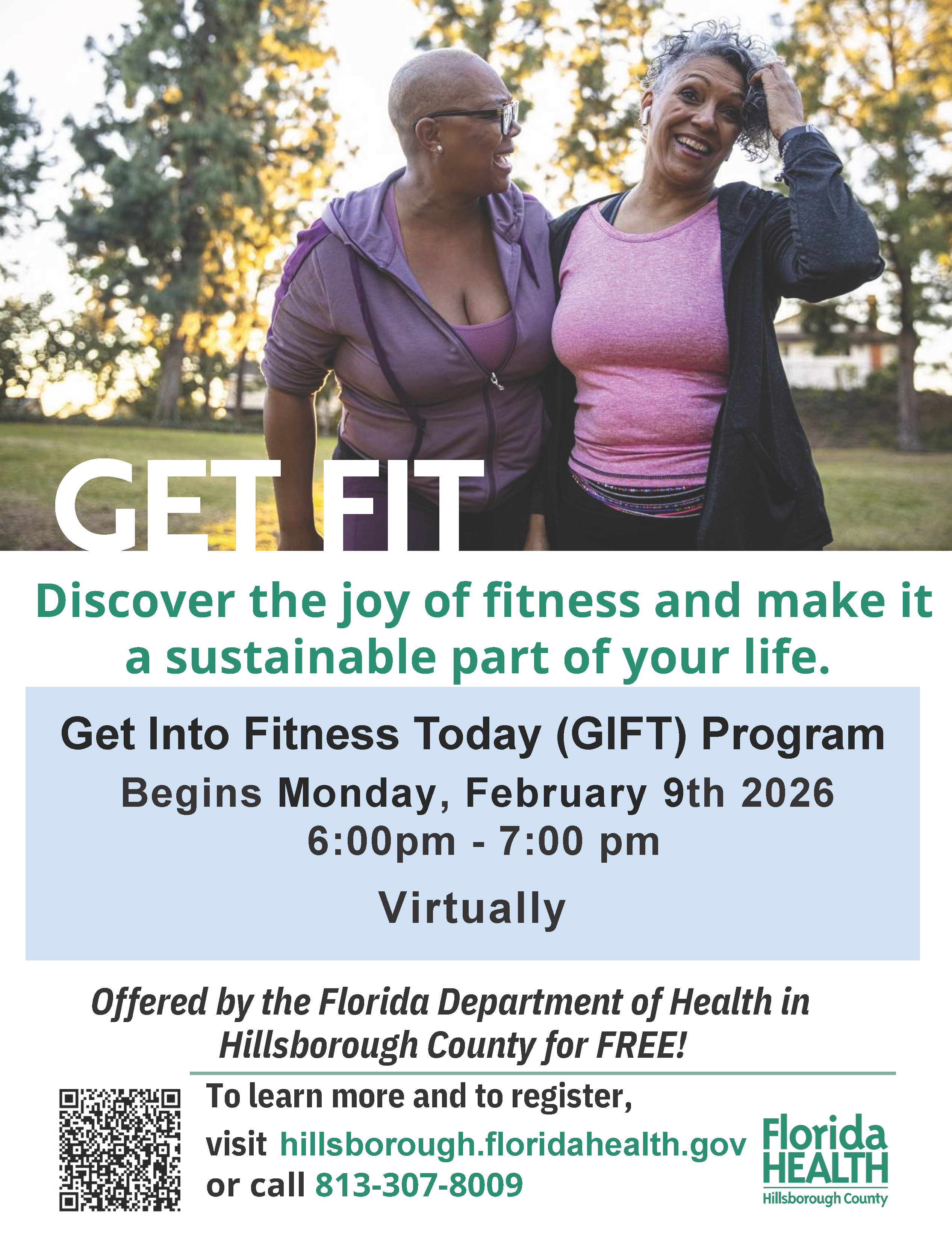 A flyer containing details of the event.