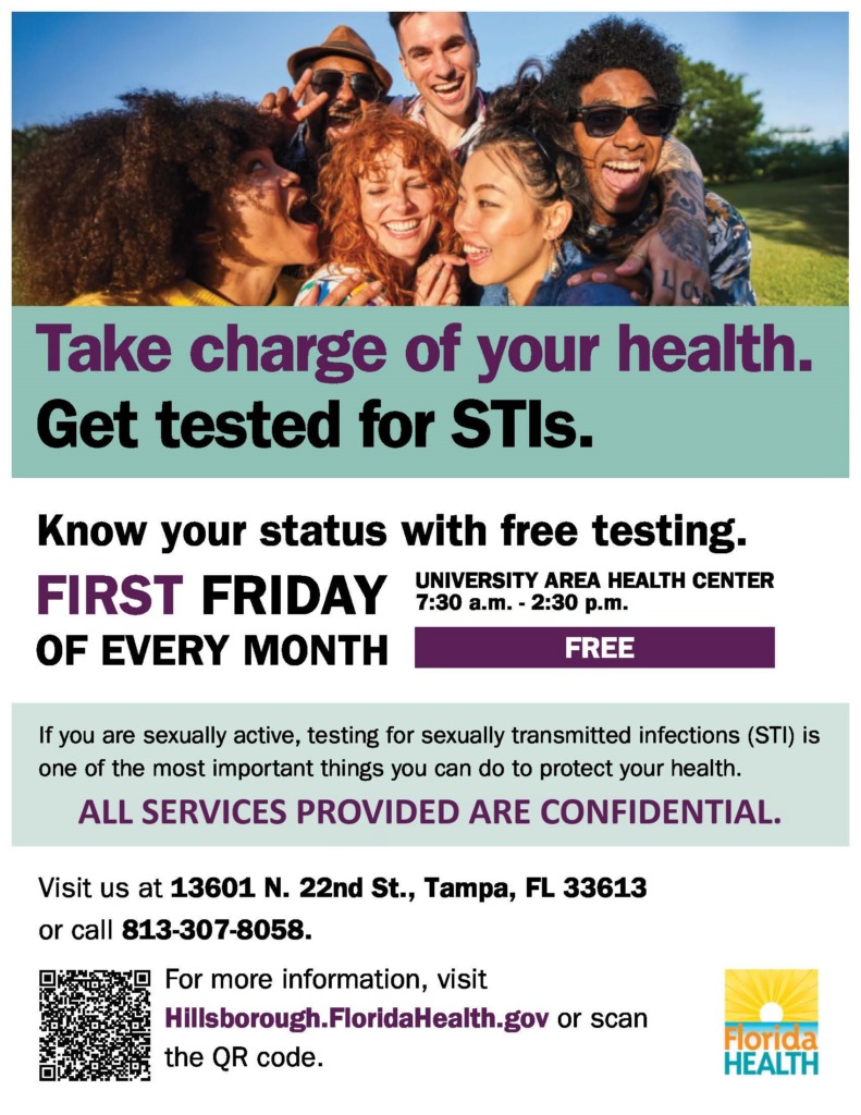 SCC STD Clinics Free Testing Flyers first friday v2